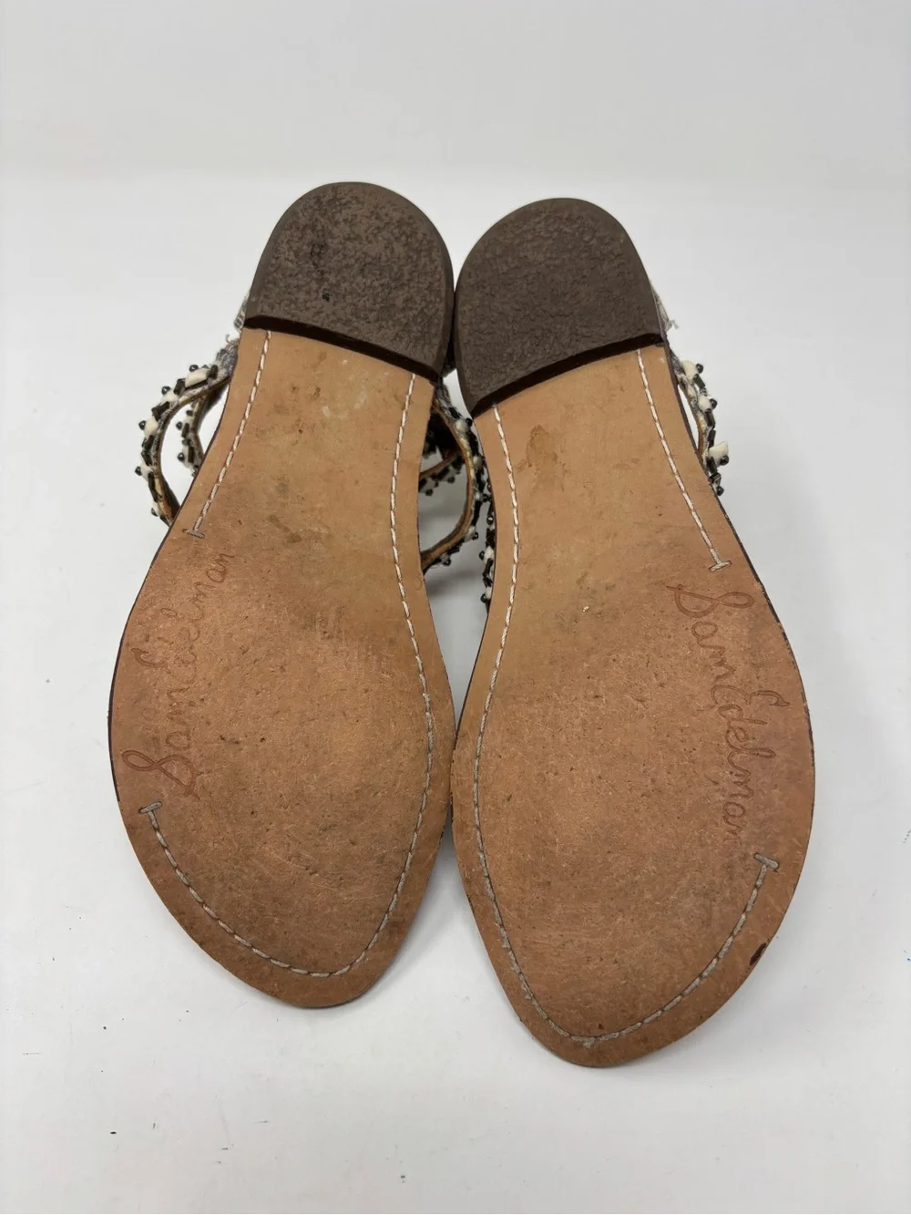 Sam Edelman leopard print calf hair sandals size 5.5